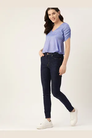 Mast & Harbour Geometric Print Puff Sleeves Peplum Top