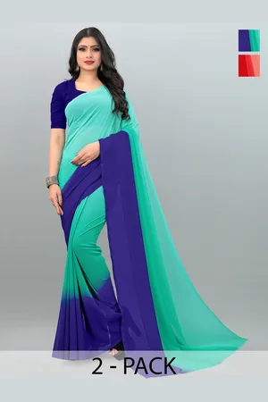 ANAND SAREES Ombre Saree Pack Of 2