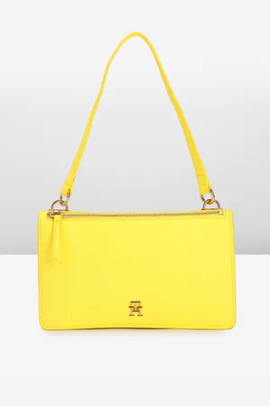 Tommy Hilfiger Brand Logo Textured Handheld Bag
