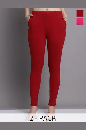 Jinfo Pack Of 2 Skinny-Fit Ankle Length Leggings
