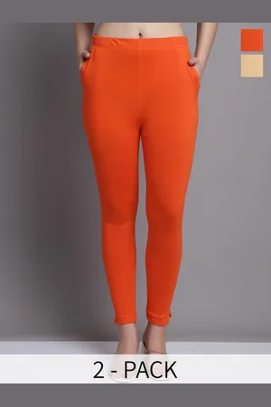 Jinfo Pack Of 2 Skinny-Fit Ankle Length Leggings