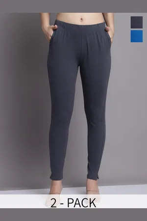 Jinfo Pack Of 2 Skinny-Fit Ankle Length Leggings