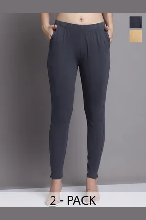 Jinfo Pack Of 2 Skinny-Fit Ankle Length Leggings