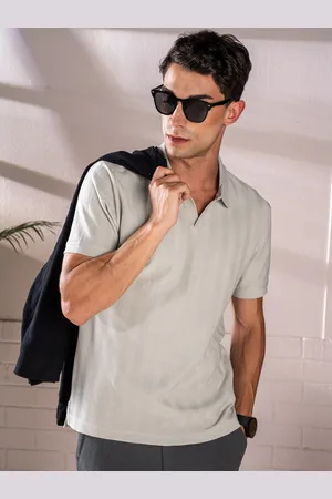 DaMENSCH Textured Polo Collar T-Shirt