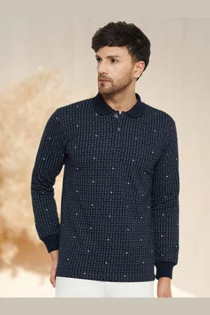 WILD WEST Men Printed Polo Collar Pockets T-shirt