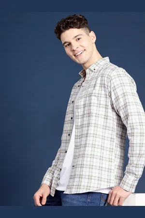 Mast & Harbour Men Standard Checked Casual Shirt