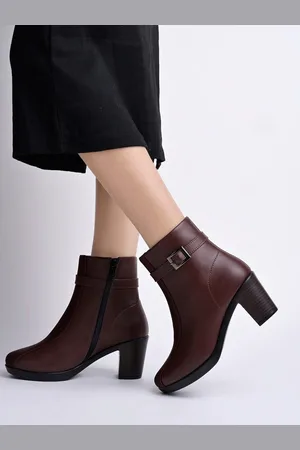 Shoetopia Girls Block-Heel Monk Strap Boots