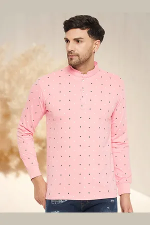 WILD WEST Men Printed Polo Collar Pockets T-shirt