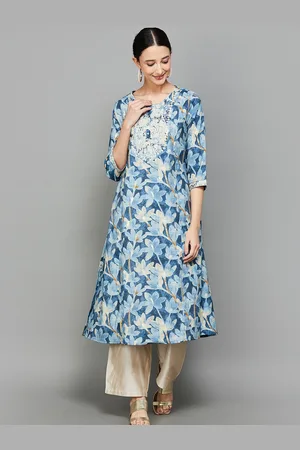 Lifestyle Quirky Printed Regular Sleeves Sequinned Anarkali Kurta