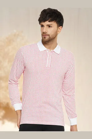 WILD WEST Men Printed Polo Collar Pockets T-shirt