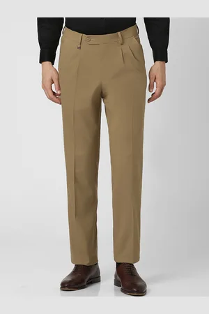 Men's Dress Pants 36x32 Van Heusen Pleated Front Black Casual Work Trousers  | eBay