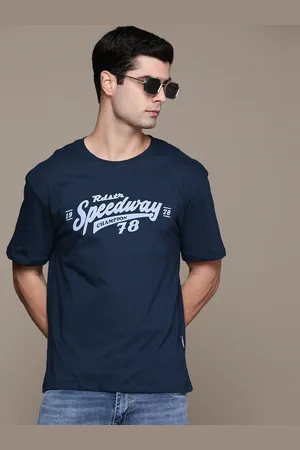 Roadster The Lifestyle Co. Men Typography Printed Pure Cotton T-shirt