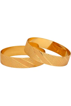 Shivansh Set Of 2 Gold-Plated Bangle