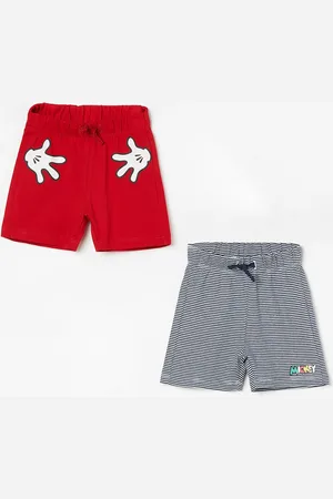 Lifestyle Infant Boys Pack Of 2 Mid-Rise Pure Cotton Shorts