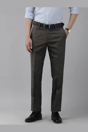 Park Avenue Men Checked Formal Trousers