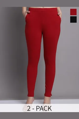 Jinfo Pack Of 2 Skinny-Fit Ankle Length Leggings