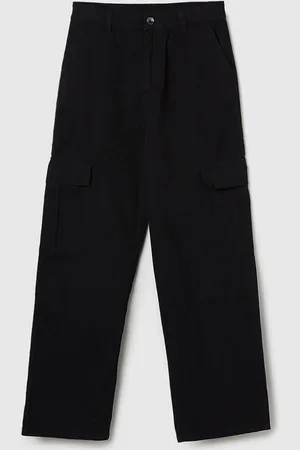 Max Collection Girls Mid Rise Pure Cotton Cargos Trousers