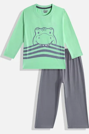 Eteenz Boys Premium Cotton Printed T-shirt with Trousers