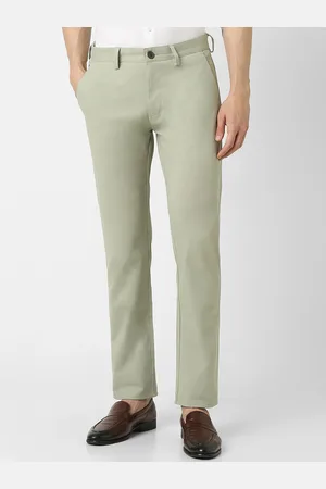 Buy Peter England Men Olive Casual Trouser online