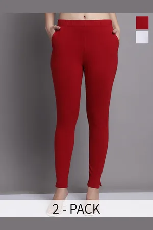 Jinfo Pack Of 2 Skinny-Fit Ankle Length Leggings