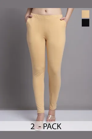 Jinfo Pack Of 2 Skinny-Fit Ankle Length Leggings