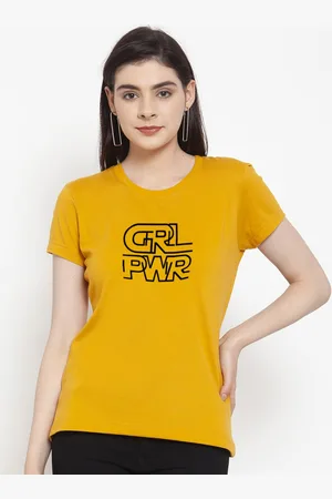Friskers Women Typography Printed Slim Fit T-shirt