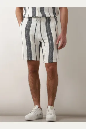 SELECTED Men Striped Regular Shorts Organic Cotton Shorts