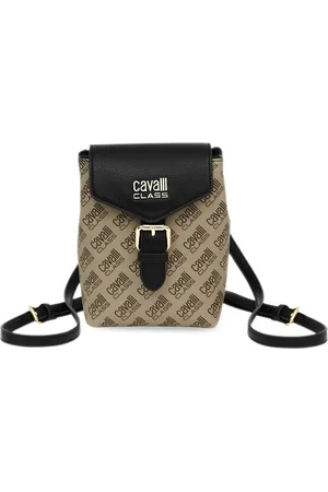 Roberto Cavalli Greta Typography Printed Miniature Sling Bag