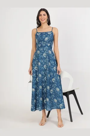 Kalini Floral Printed Cotton Maxi Dress