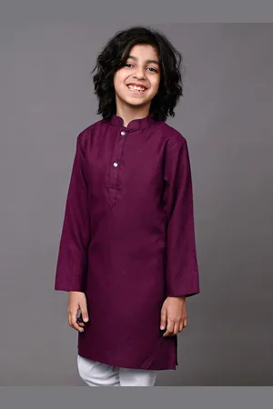 VESHAM Boys Flared Sleeves Thread Work Kurta
