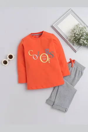 BAESD Boys Printed Pure Cotton Top With Pyjamas
