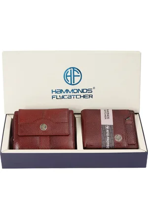 HAMMONDS FLYCATCHER Unisex 2 Textured Leather Two Fold Wallet