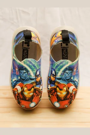 toothless Boys Avengers Printed LED Slip On sneakers