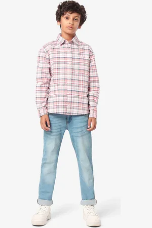 LilPicks Boys Relaxed Opaque Checked Casual Shirt