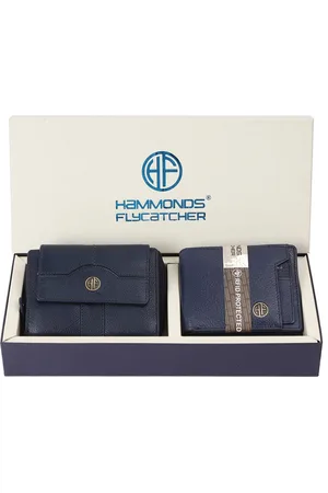 HAMMONDS FLYCATCHER Unisex 2 Textured Leather Two Fold Wallet