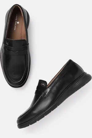Louis Philippe Men Leather Penny Loafers