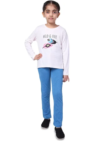 BAESD Girls Printed Pure Cotton Top with Trousers