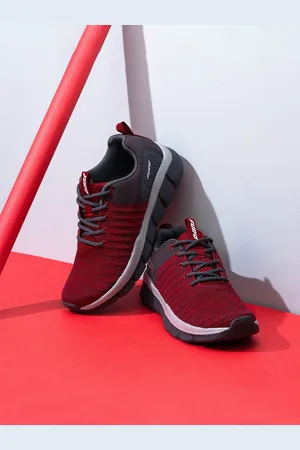 Red Chief Men Maroon Mesh Running Shoes