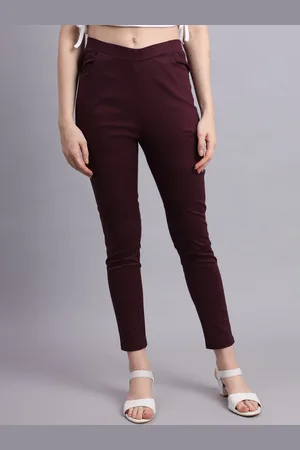 Kalini Women Smart Skinny Fit Stretchable Cigarette Trousers