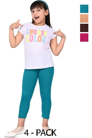 BAESD Girls Pack Of 4 Slim Fit Capris