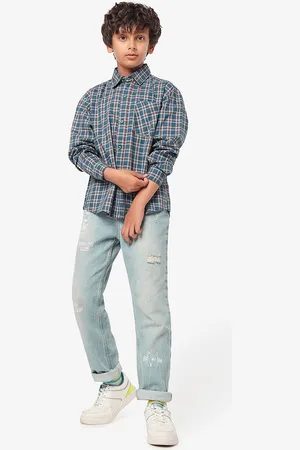LilPicks Boys Relaxed Opaque Checked Casual Shirt