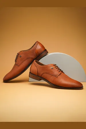Arrow Men Textured Leather Formal Derbys