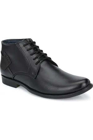 John Karsun Men Black Solid Formal Derby Shoes