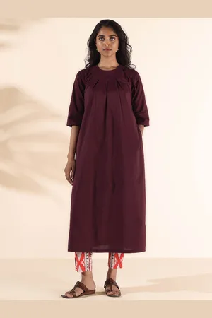 trueBrowns Women Ethnic Motifs Regular Pure Cotton Kurta with Trousers