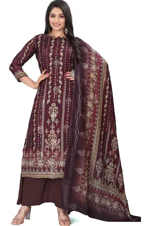 Stylee Lifestyle Ethnic Motifs Printed Pure Silk Unstitched Dress Material