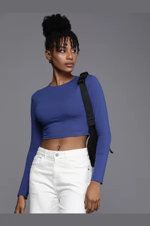 Boohoo Solid Crop Top