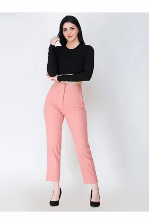 Cation Black Cotton Crop Fitted Top