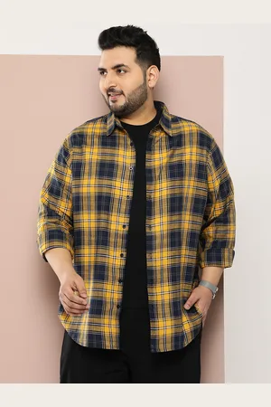 Sztori Men Plus Size Original Checked Casual Shirt