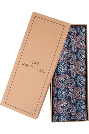 The Tie Hub Men Paisley Printed Silk Scarf