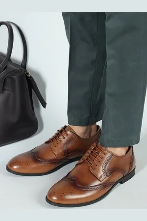 Carlton London Men Leather Formal Brogues